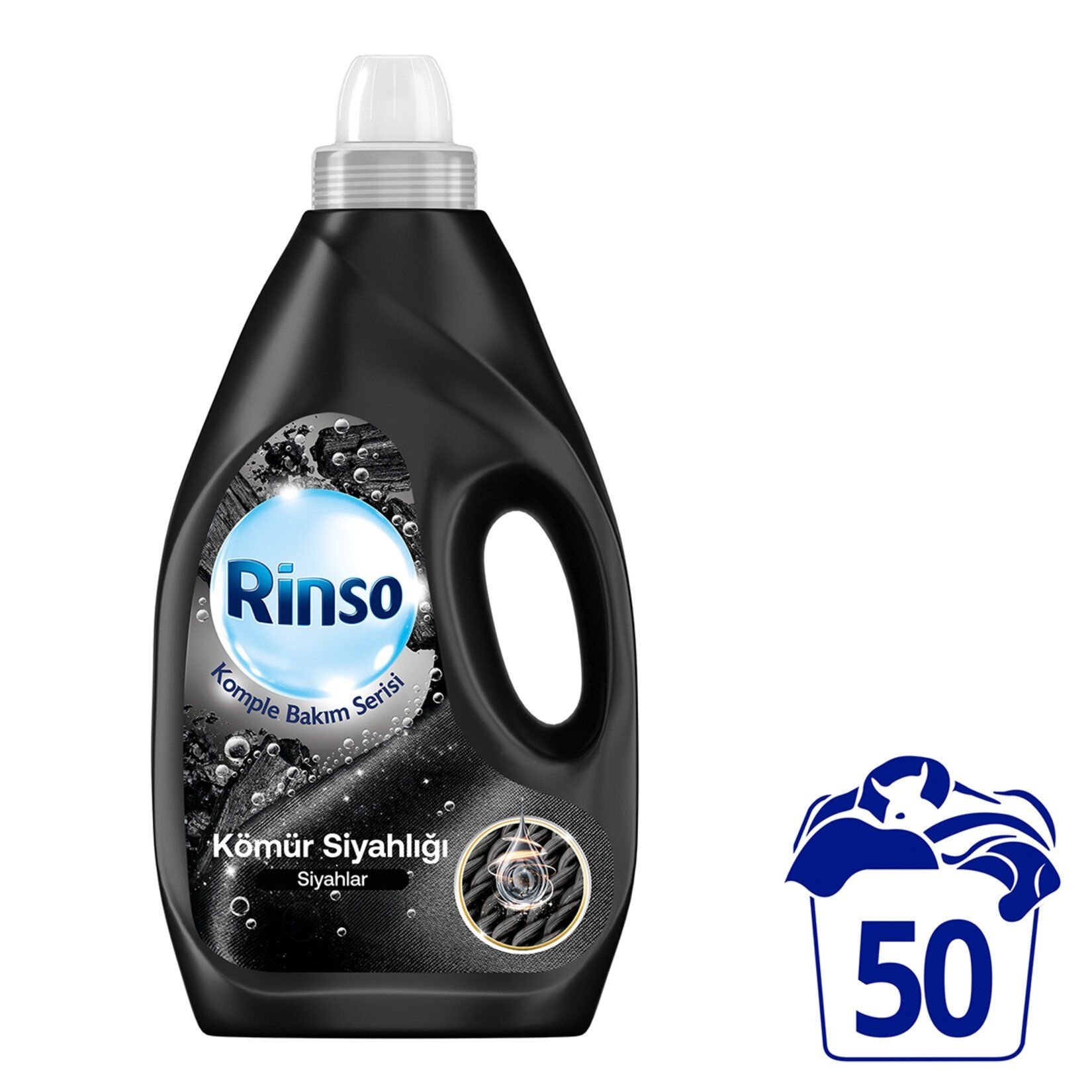 Rinso Sıvı Çamaşır Deterjanı Komple Bakım Serisi Siyahlar 50 Yıkama 3 L