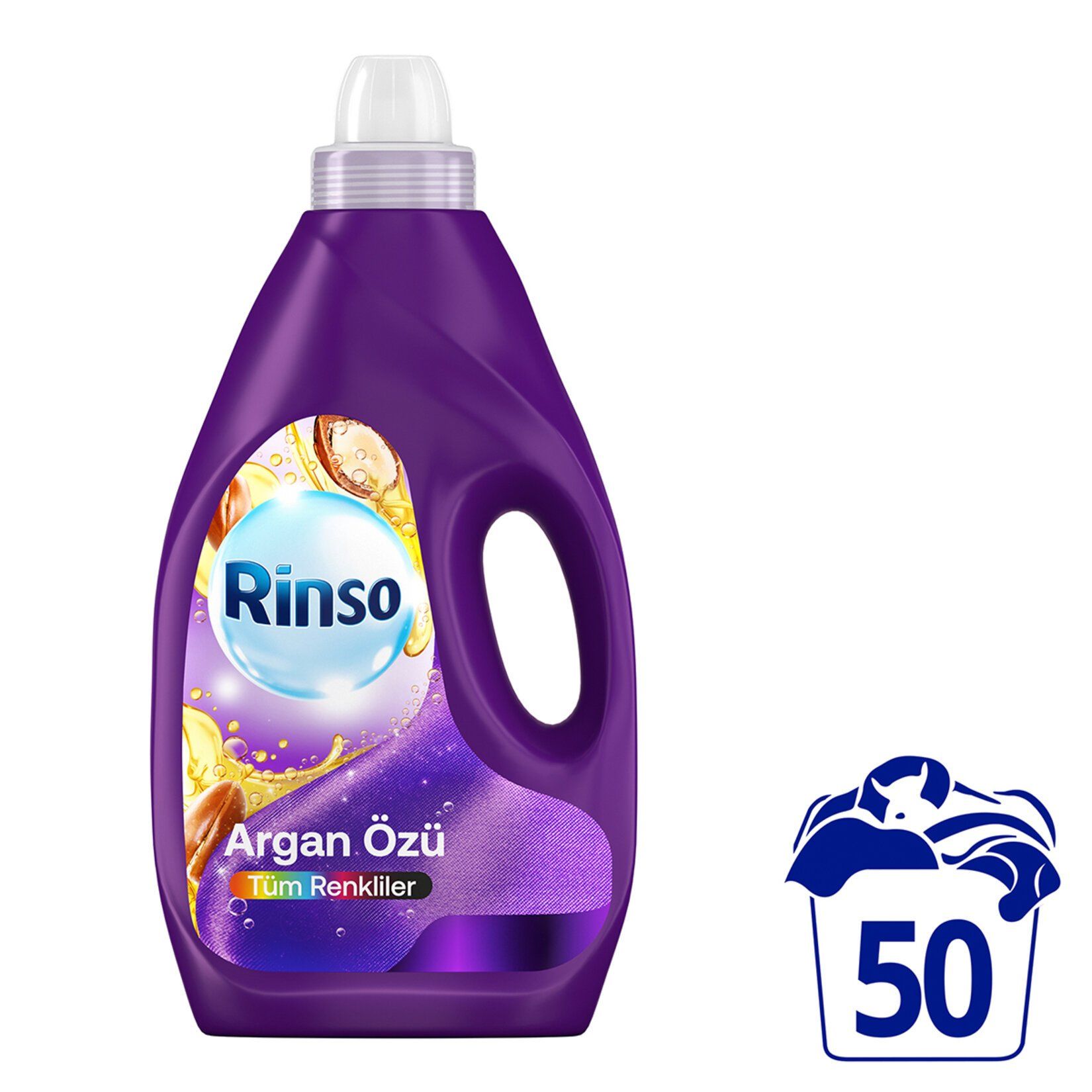 Rinso Sıvı Çamaşır Deterjanı Komple Bakım Serisi Renkliler 50 Yıkama 3 L