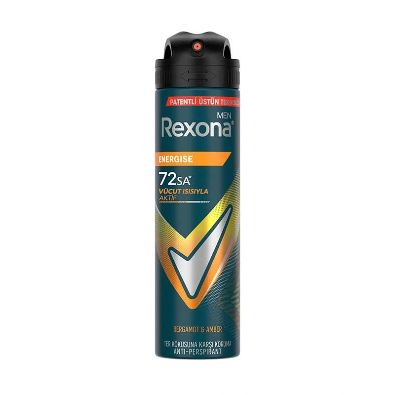 Rexona Men Erkek Sprey Deodorant Energise Bergamot & Amber 150 ml