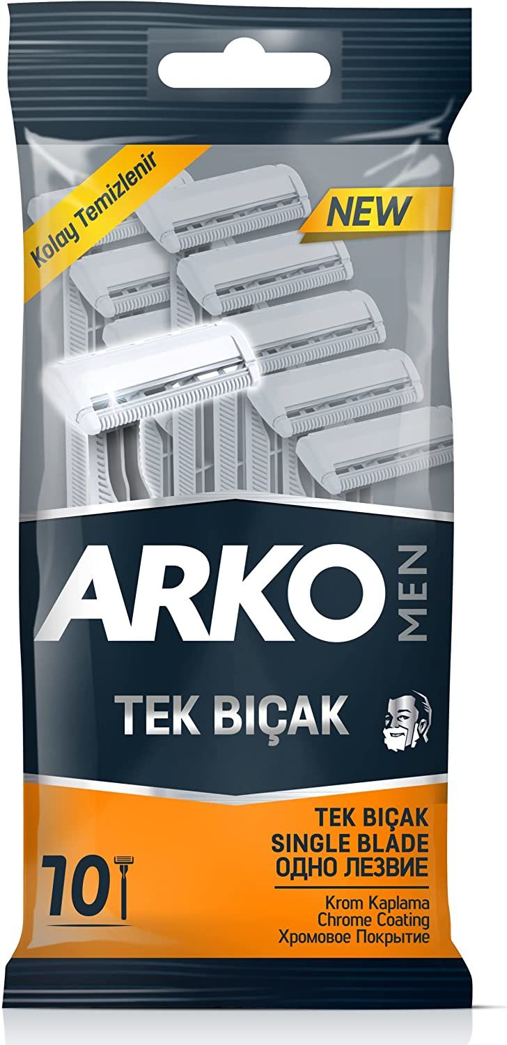 Arko Men T1 Tek Bıçaklı Tıraş Bıçağı 10'lu