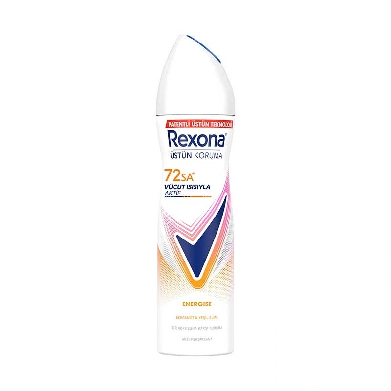 Rexona Kadın Sprey Deodorant Energise Bergamot & Yeşil Elma 150 ml