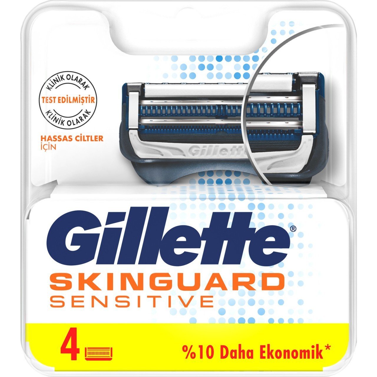 Gillette Skinguard Yedek Tıraş Bıçağı 4'lü
