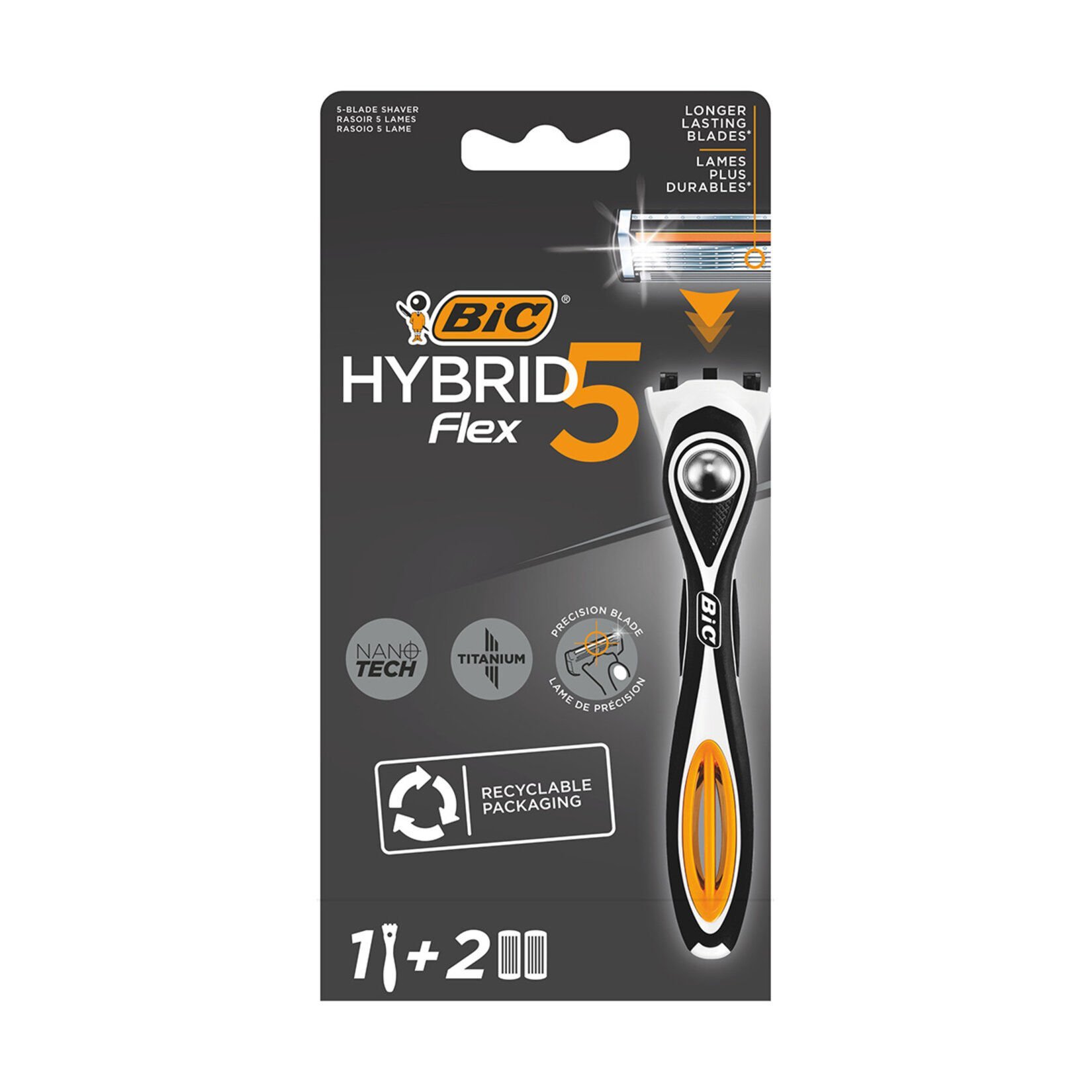 Bic Hybrid 5 Flex Sistem Tıraş Bıçağı 1 Sap + 2 Yedek