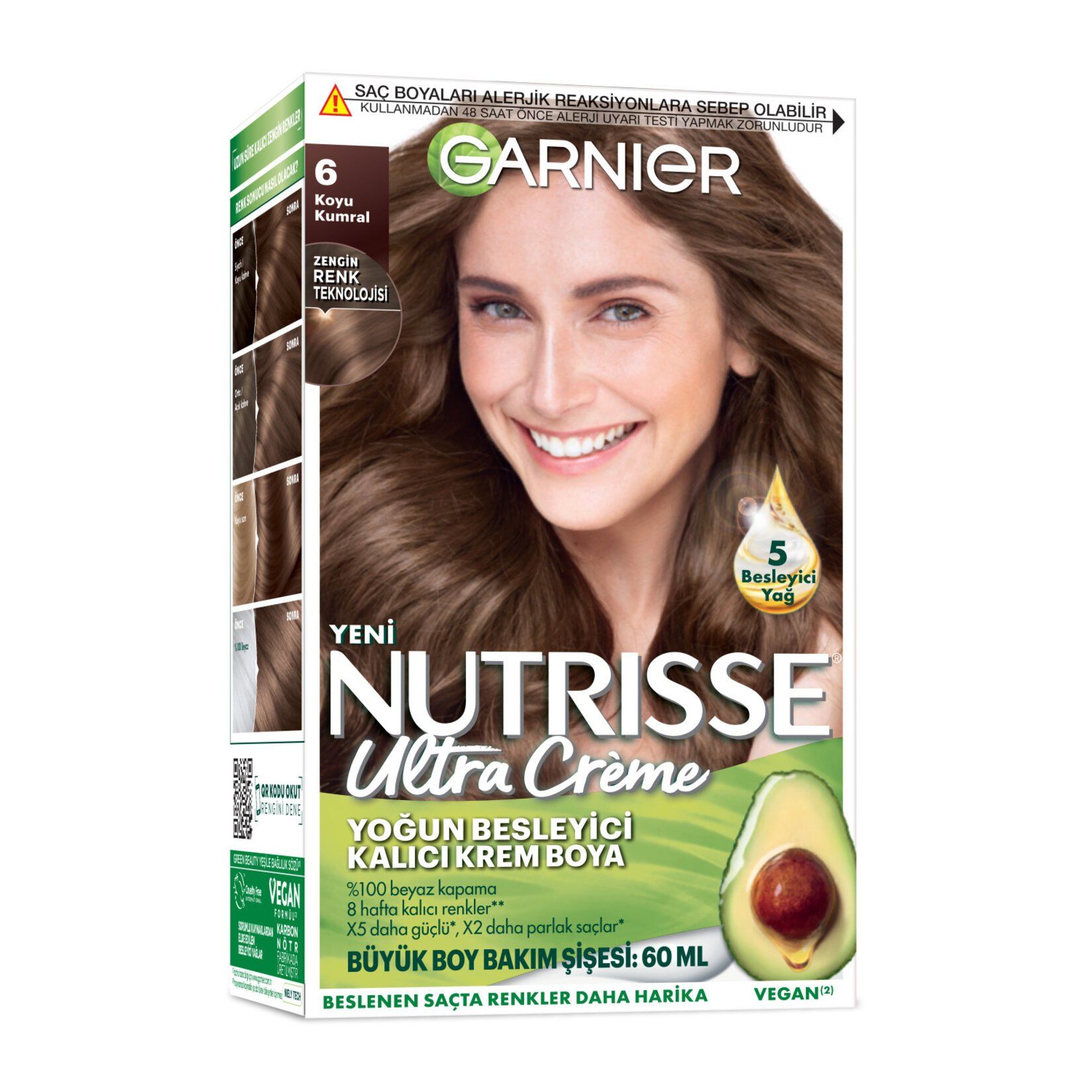 Garnier Nutrisse Ultra Creme Saç Boyası  6 - Koyu Kumral