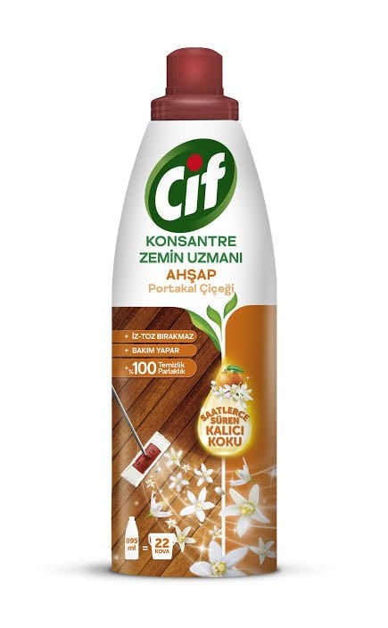 Cif Konsantre Zemin Uzmanı Ahşap Portakal Çiçeği 895 ml