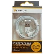 Cepium Apple iPhone Data ve Şarj Kablosu 1.2 mt