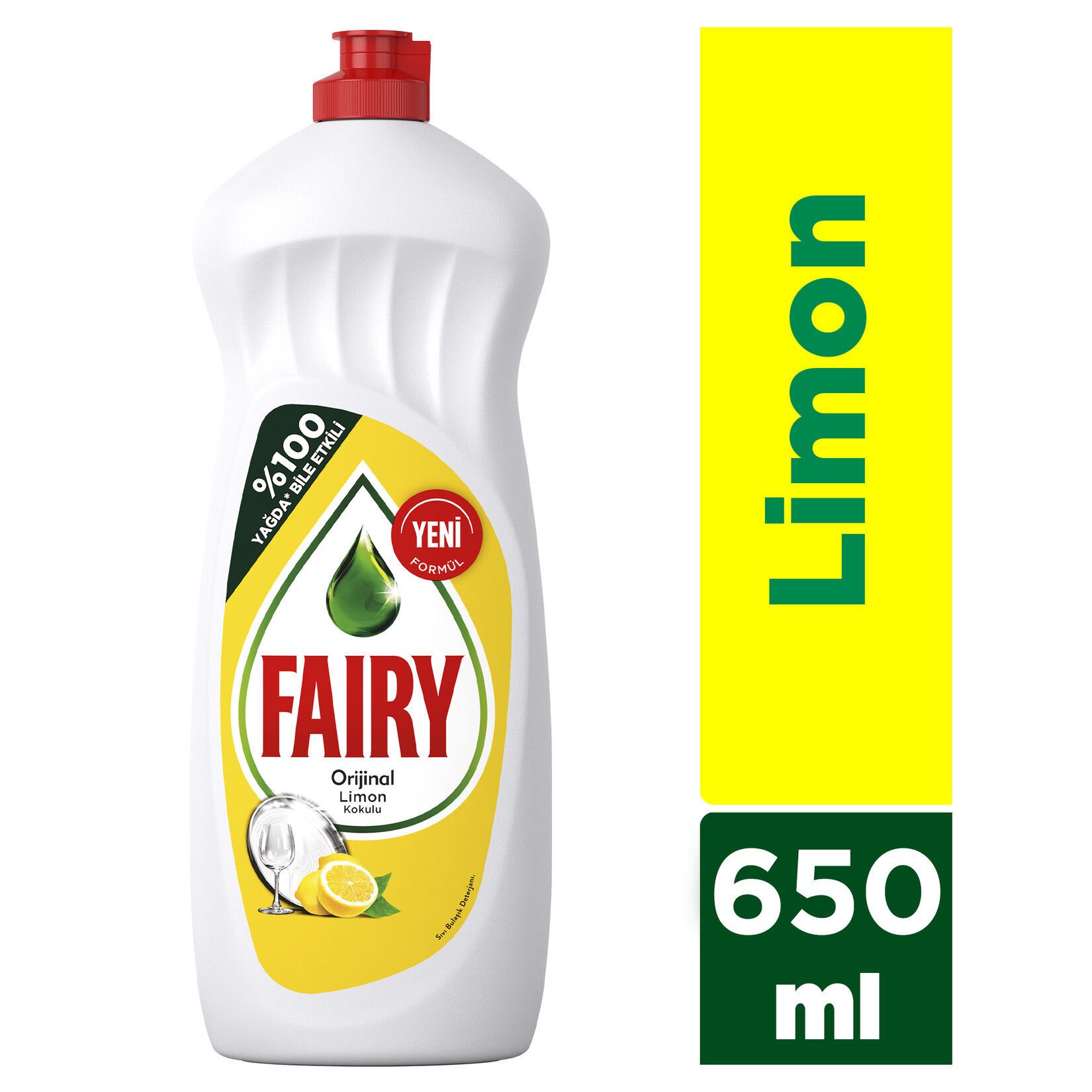 Fairy Sıvı Bulaşık Deterjanı Limon 650 ml