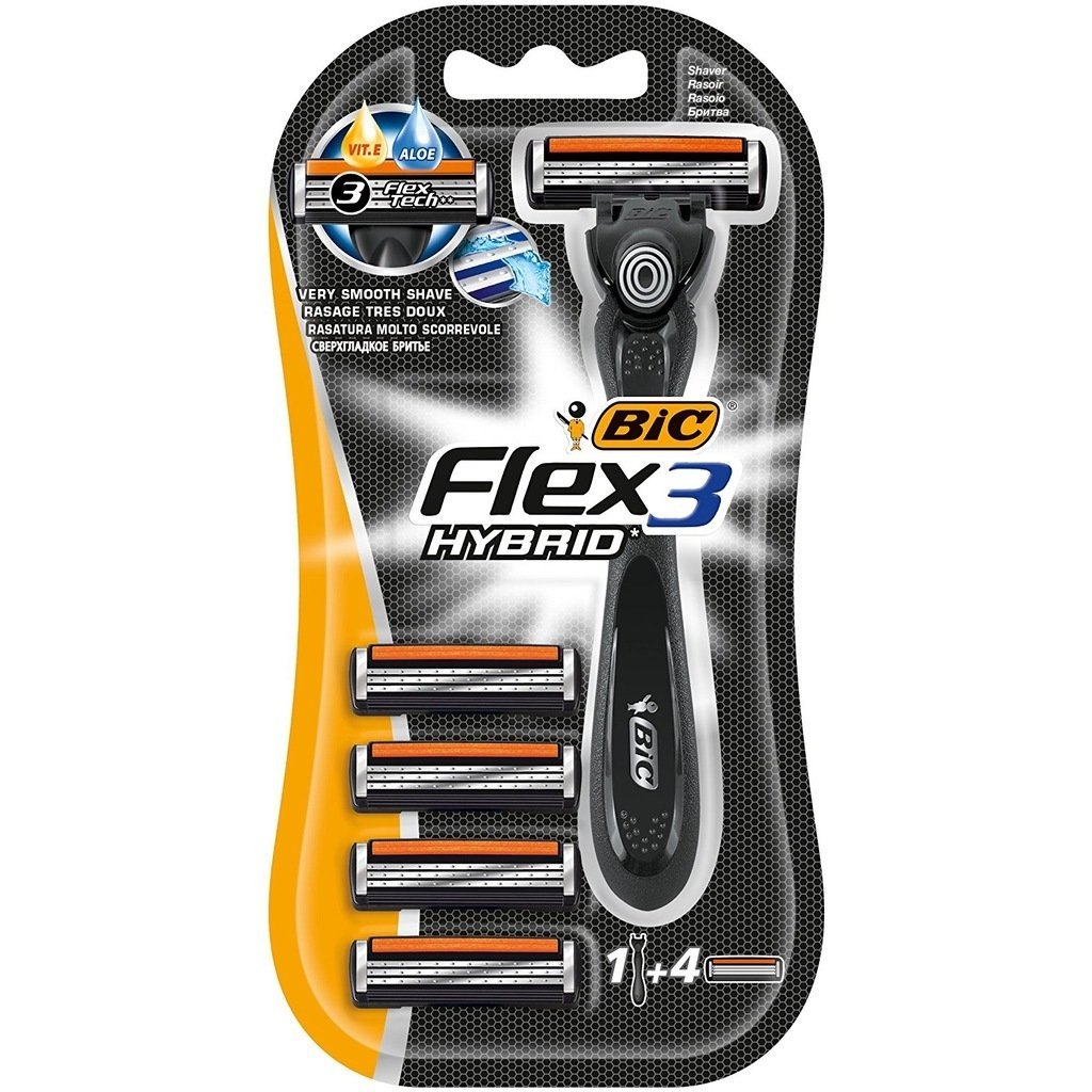 Bic Flex 3 Hybrid Tıraş Makinesi / 4+1 Yedek Kartuşlu