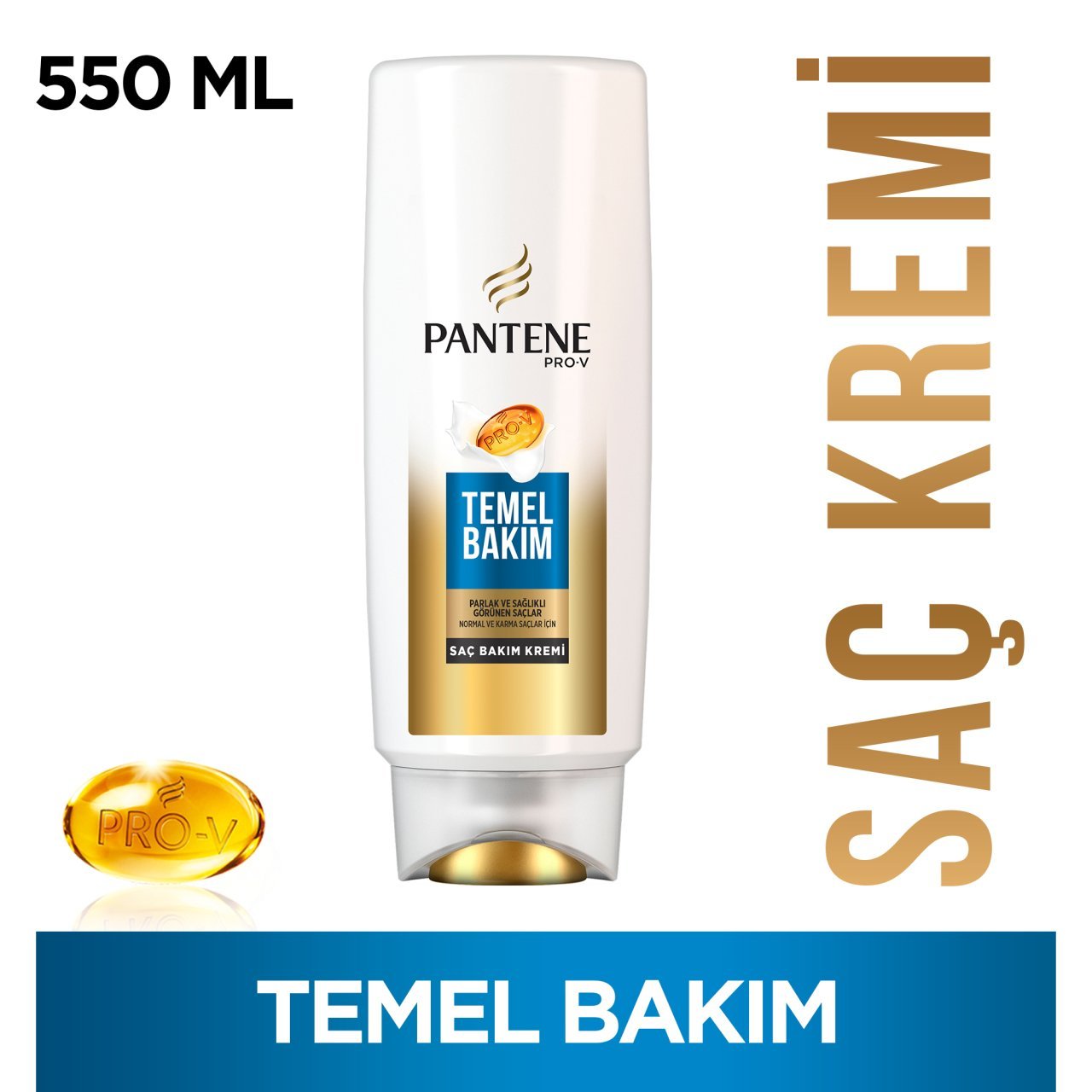 Pantene Saç Bakım Kremi Temel Bakım 550 ml