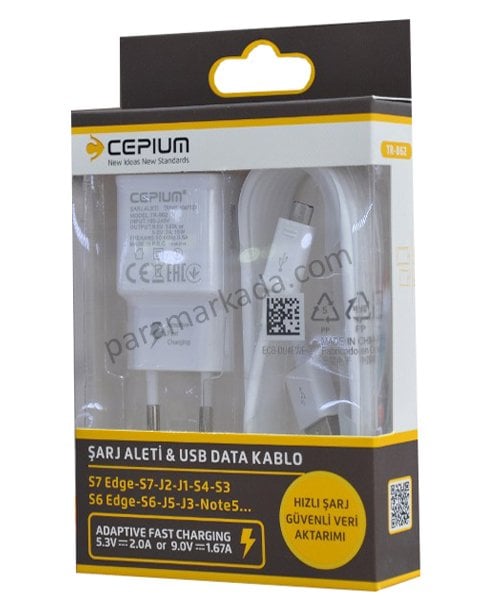 Cepium Hızlı Şarj Aleti Samsung Galaxy s6/s6 edge /s7edge Note5