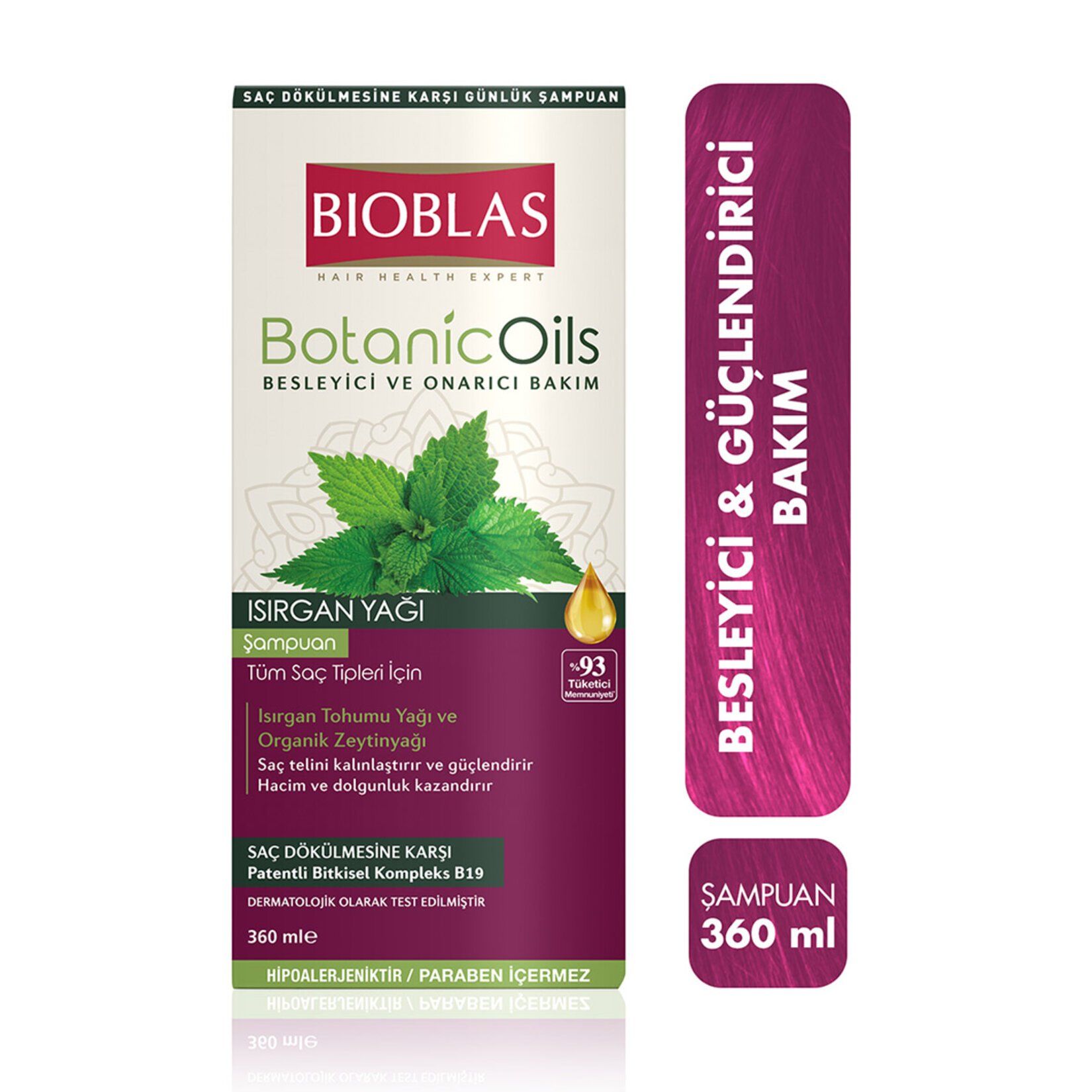 Bioblas Isırgan Yağlı Şampuan 360 ml