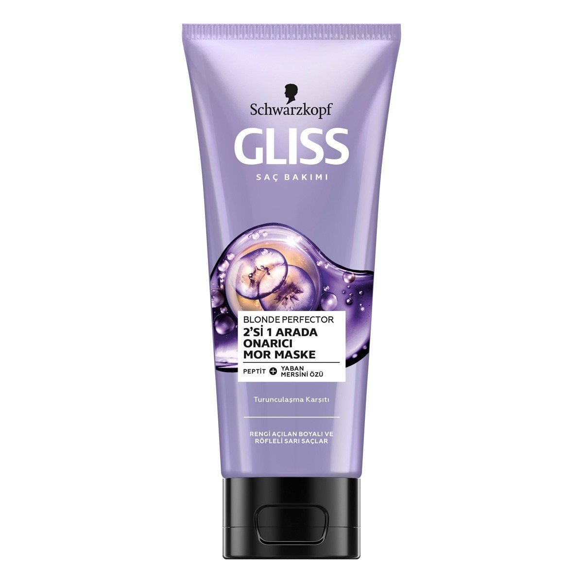 Gliss 2'si 1 Arada Onarıcı Mor Maske 200 ml