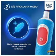 Oral-B Vitality Pro Spiderman Özel Seri Çocuklar İçin Şarj Edilebilir Diş Fırçası