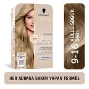 Schwarzkopf Creme Supreme Yoğun Bakım Full Kit Saç Boyası 9-16 Küllü Soğuk Sarı