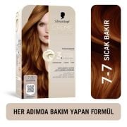 Schwarzkopf Creme Supreme Yoğun Bakım Full Kit Saç Boyası 7-7 Sıcak Bakır