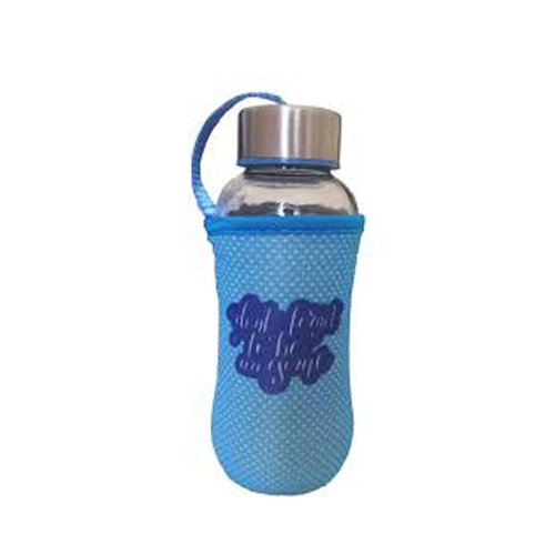 My Bottle Kılıflı Cam Matara - Mavi