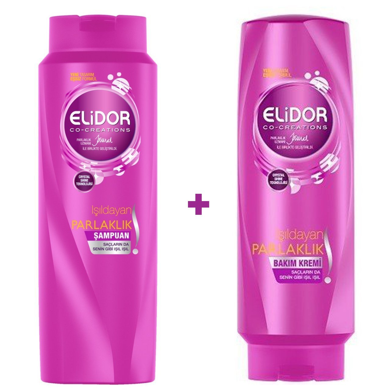 Elidor Işıldayan Parlaklık Şampuan 550 ml + Işıldayan Parlaklık Saç Kremi 550 ml