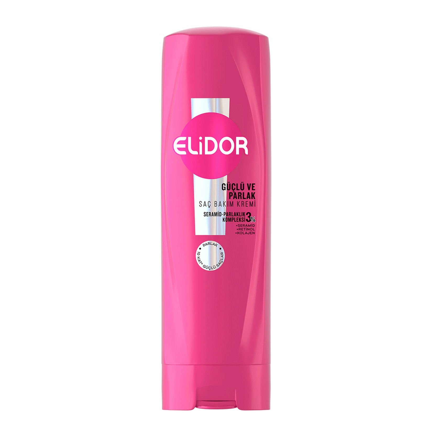 Elidor Saç Bakım Kremi Güçlü ve Parlak E Vitamini Makademya Yağı & Keratin 350 ml