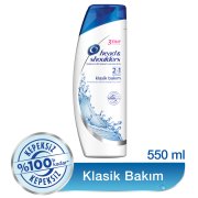 Head & Shoulders 2'si 1 Arada Şampuan Klasik Bakım 550 ml