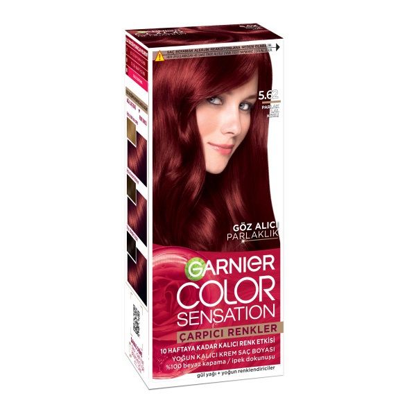 Garnier Çarpıcı Renkler Saç Boyası 5.62 - Parlak Lal Kızılı