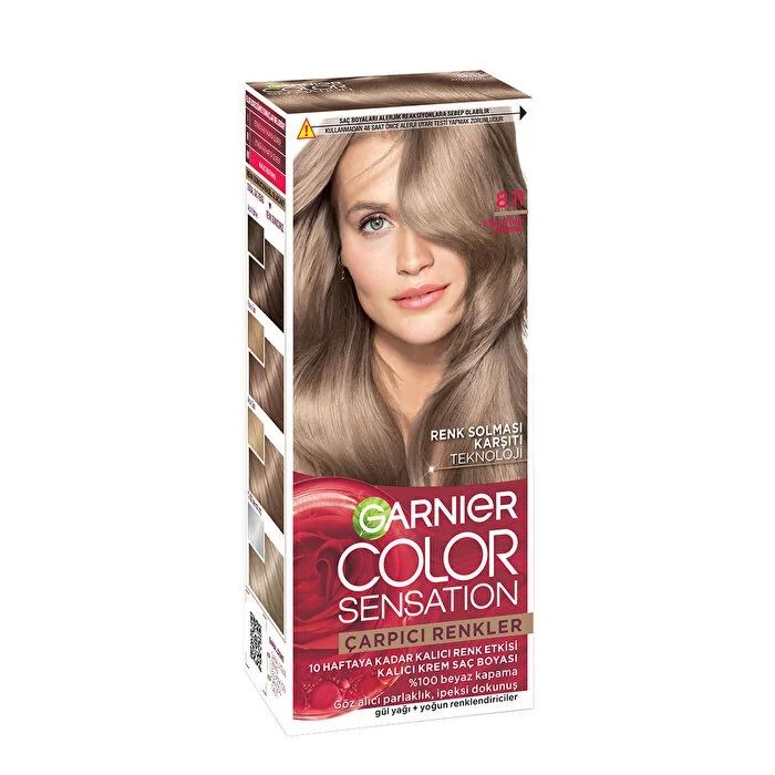 Garnier Color Sensation Saç Boyası 8.11 Küllü İnci Kumral