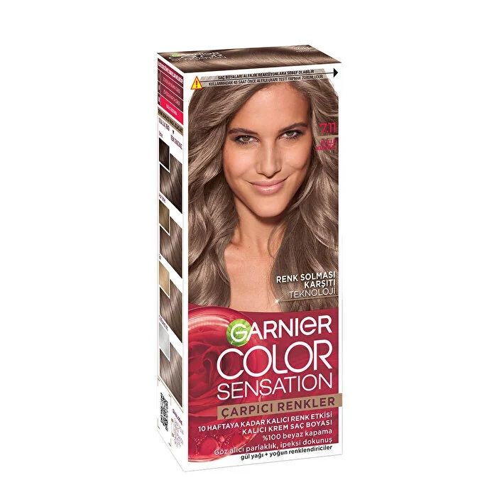 Garnier Color Sensation Saç Boyası 7.11 Küllü Kumral