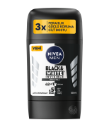 Nivea Men Erkek Stick Deodorant Black & White Invisible Original 48 Saat Anti-Perspirant Koruma 50 ml