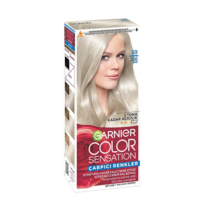 Garnier Color Sensation Saç Boyası S9 Küllü Platin Sarı