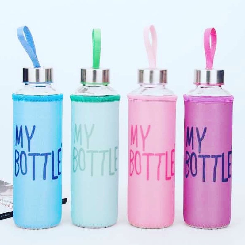 My Bottle Kılıflı Cam Matara 470 ml