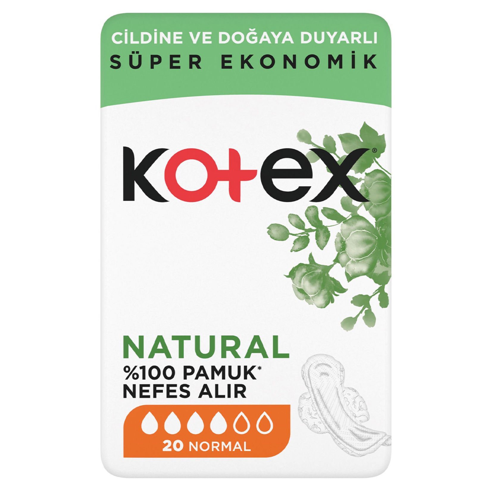 Kotex Natural Ultra Süper Eko Normal 20'li
