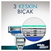Gillette Mach3 Turbo Yedek Tıraş Bıçağı 4'lü