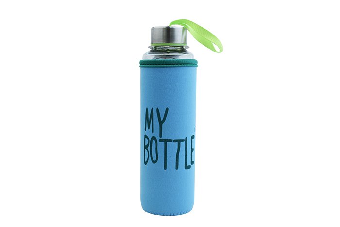 My Bottle Kılıflı Cam Matara 470 ml Yeşil
