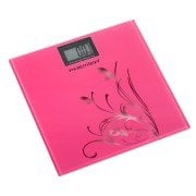 Premier PWS 2027 Desenli Dijital Cam Baskül Pembe