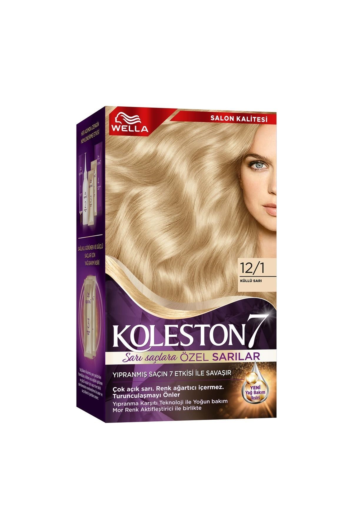 Wella Koleston Supreme Kit Saç Boyası 12/1 Küllü Sarı