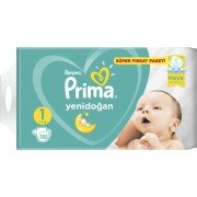 Prima Bebek Bezi Yeni Bebek 1 Beden Yenidoğan Süper Fırsat Paketi 132 Adet