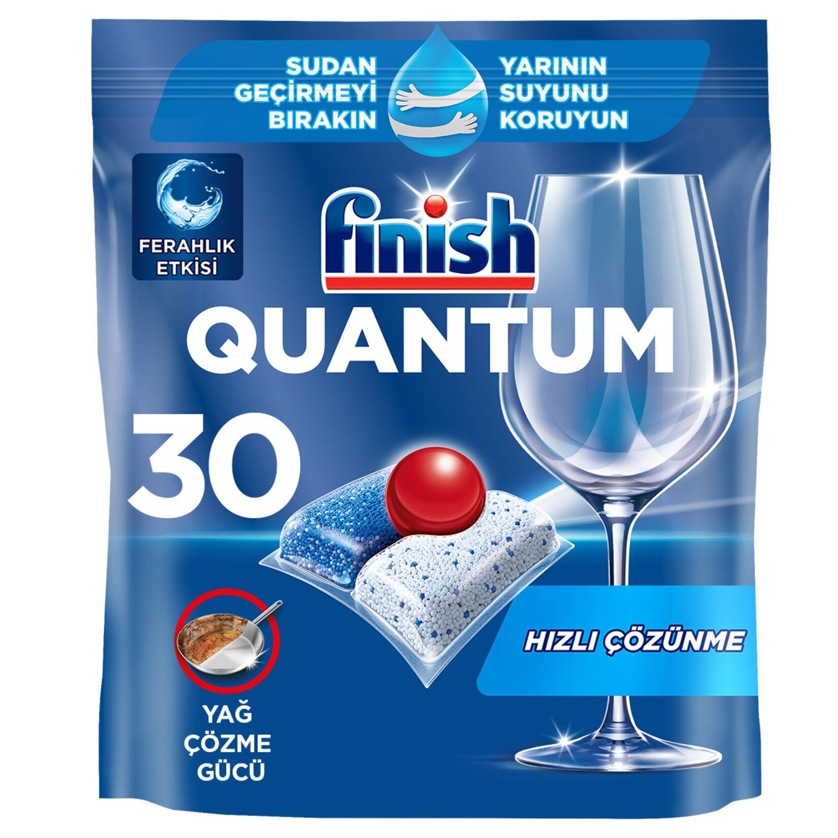 Finish Quantum 30 Kapsül Bulaşık Makinesi Deterjanı Tableti