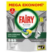 Fairy Platinum Bulaşık Makinesi Deterjanı Kapsülü Limon Kokulu 72 Yıkama