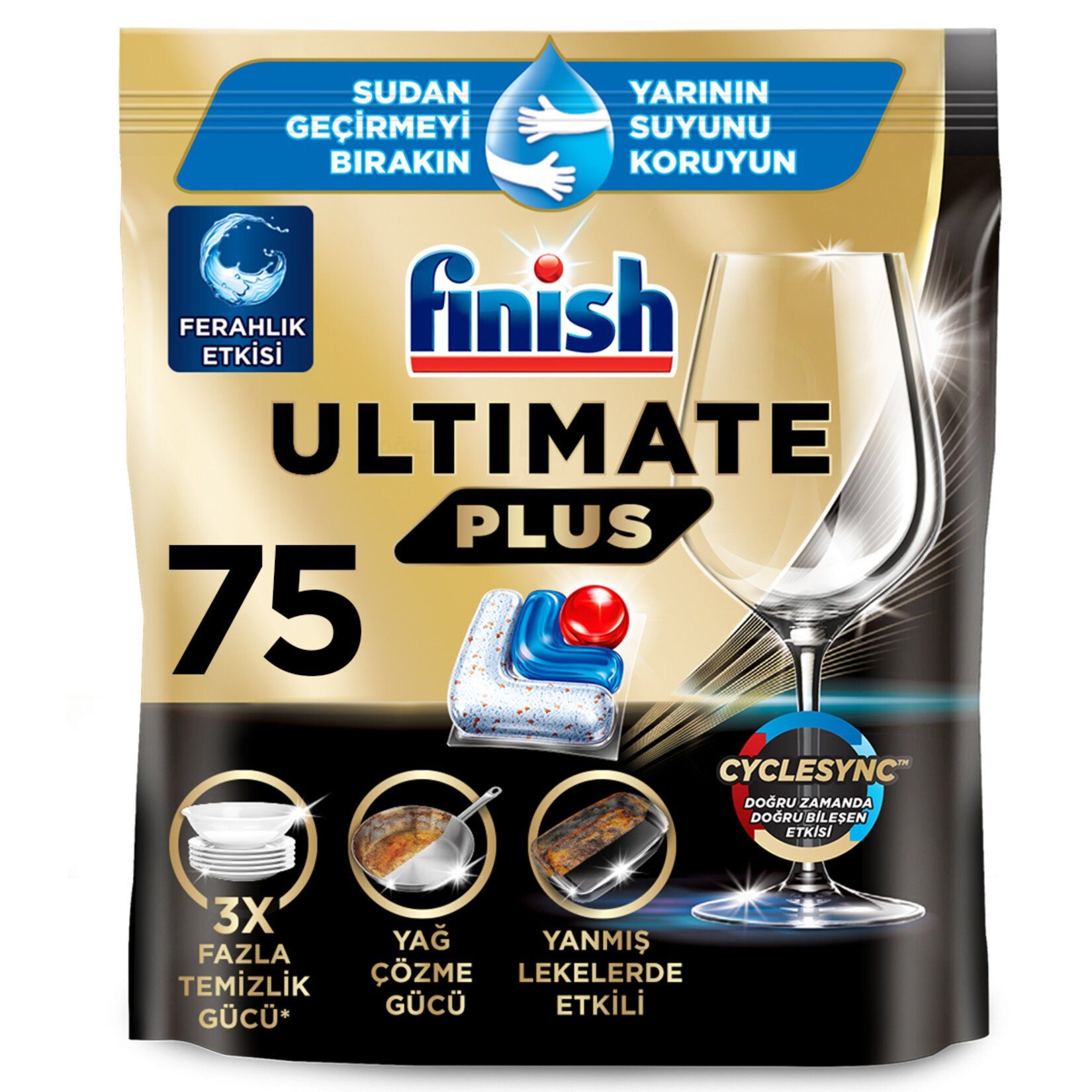 Finish Ultimate Plus Hepsi 1 Arada 75 Tablet 915 G