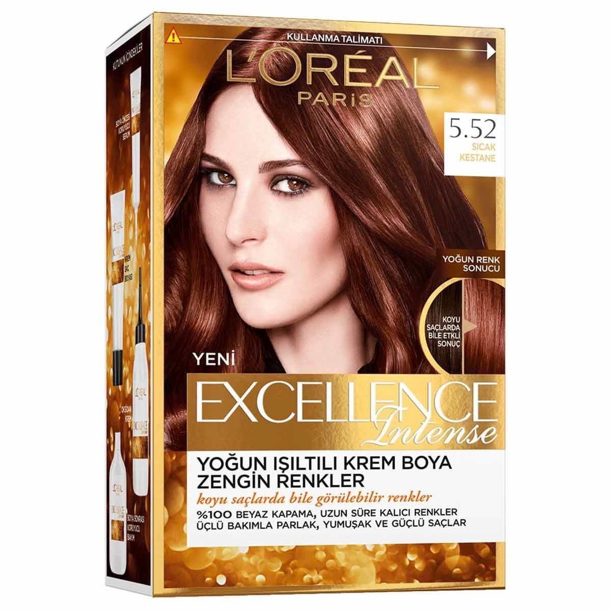 L'Oreal Paris Excellence Intense Saç Boyası 5.52 Sıcak Kestane