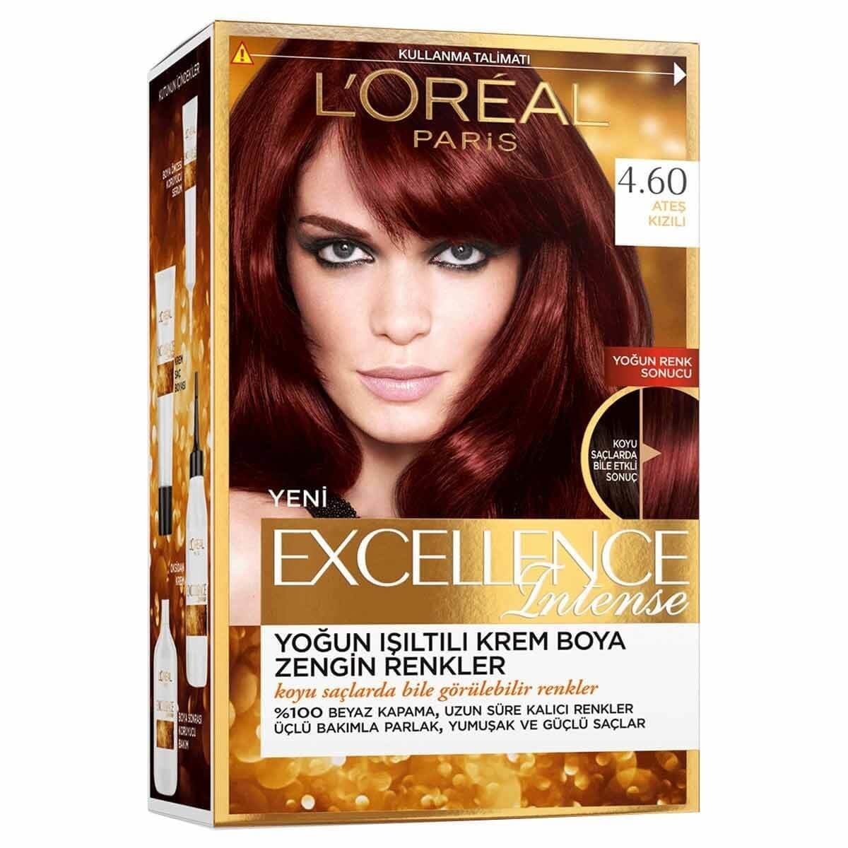 L'Oreal Paris Excellence Intense Saç Boyası 4.60 Ateş Kızılı