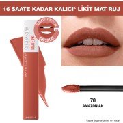 Maybelline New York Super Stay Matte Ink Likit Ruj - 70 Amazonian