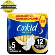 Orkid Ultra Ekstra Plus 4'lü Paket Gece Ped 20'li