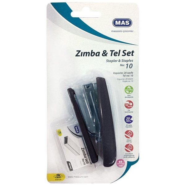 Mas 757 Kartelada 756 Zımba & 140 Tel Seti - Siyah