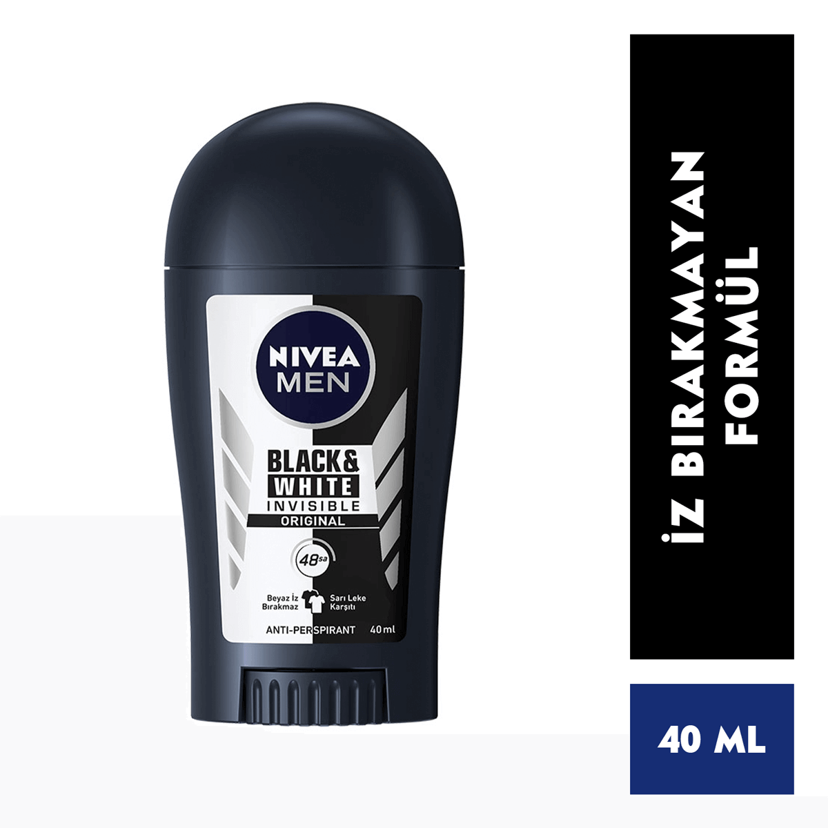 Nivea Stick Black & White Power 40 ml Erkek