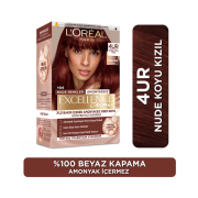 Loreal Paris Excellence Creme Nude Renkler Saç Boyası - 4UR Nude Koyu Kızıl