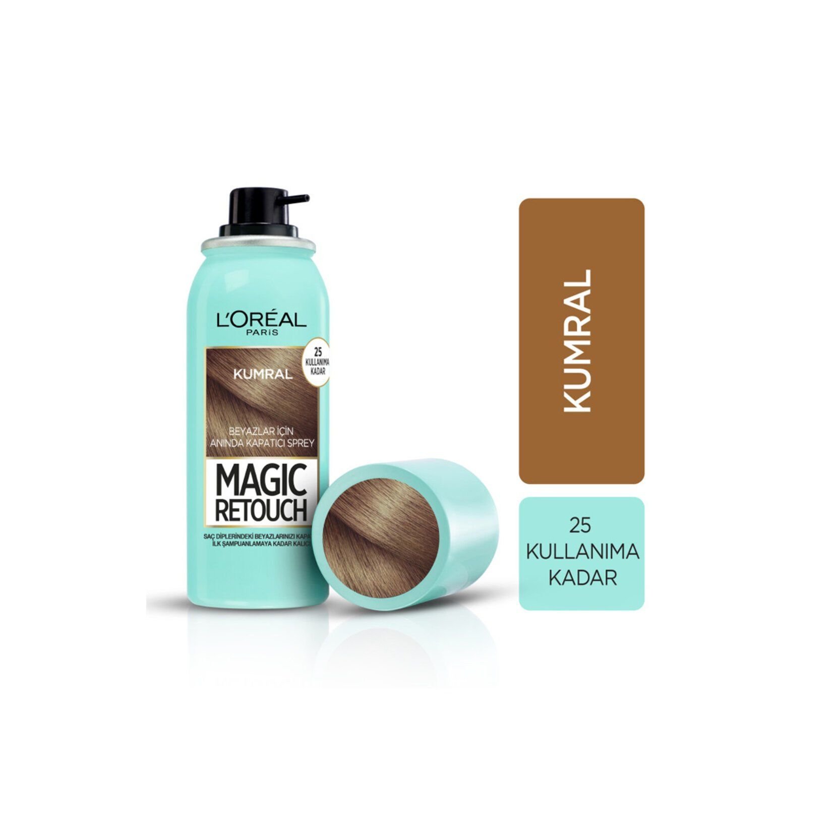 Loreal Paris Magic Retouch Beyazlar İçin Anında Kapatıcı Sprey Kumral 75 ml