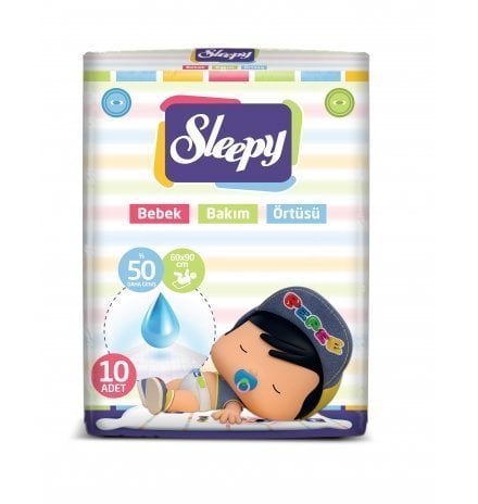 Sleepy Bebek Bakım Örtüsü 10'lu 60x90 cm