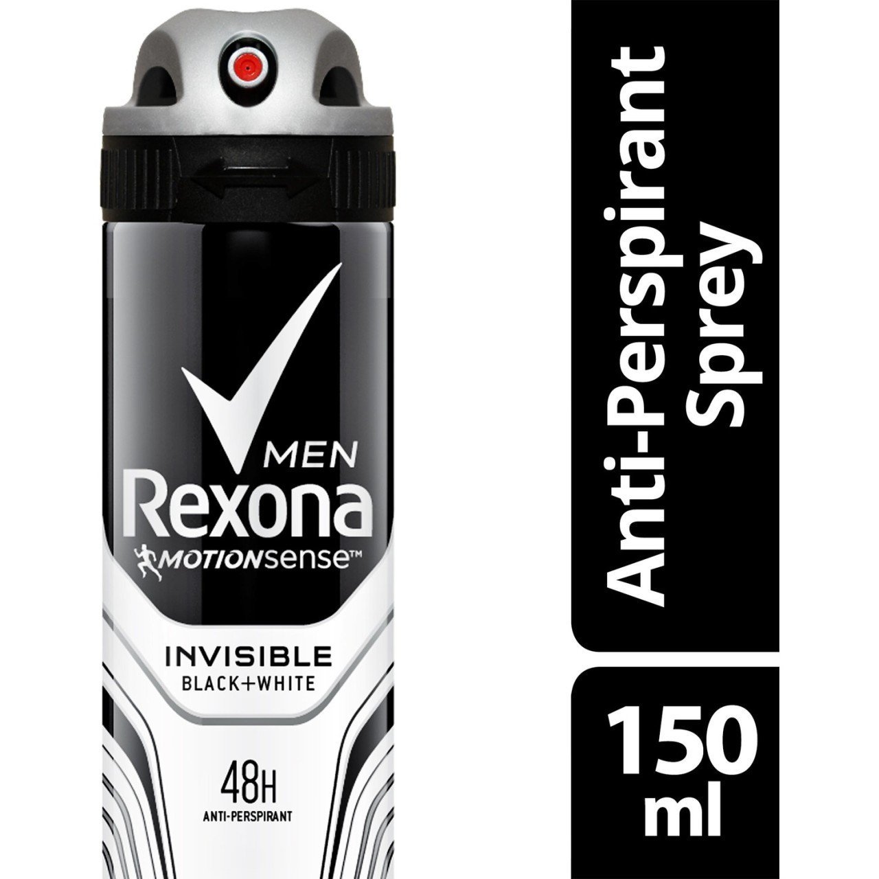 Rexona Men Deodorant Sprey Invisible Black & White 150 ml