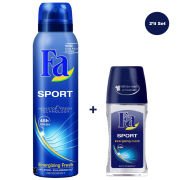 Fa Sport Energizing Fresh Erkek Deo Sprey 150 ml + Erkek Roll-on 50 ml