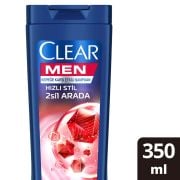 Clear Men Şampuan Hızlı Stil 2'si 1 Arada 350 ml